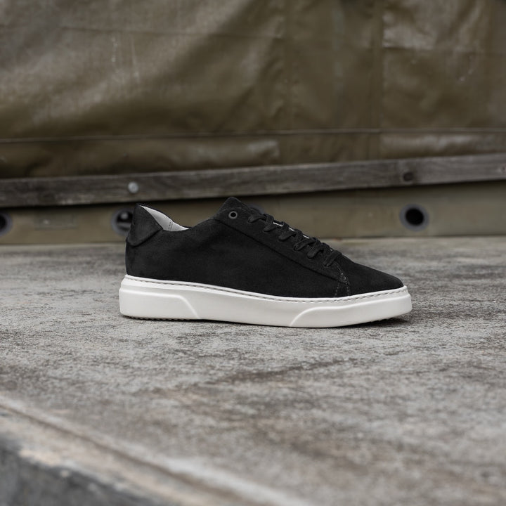Kea Base Negru Piele întoarsă sneaker