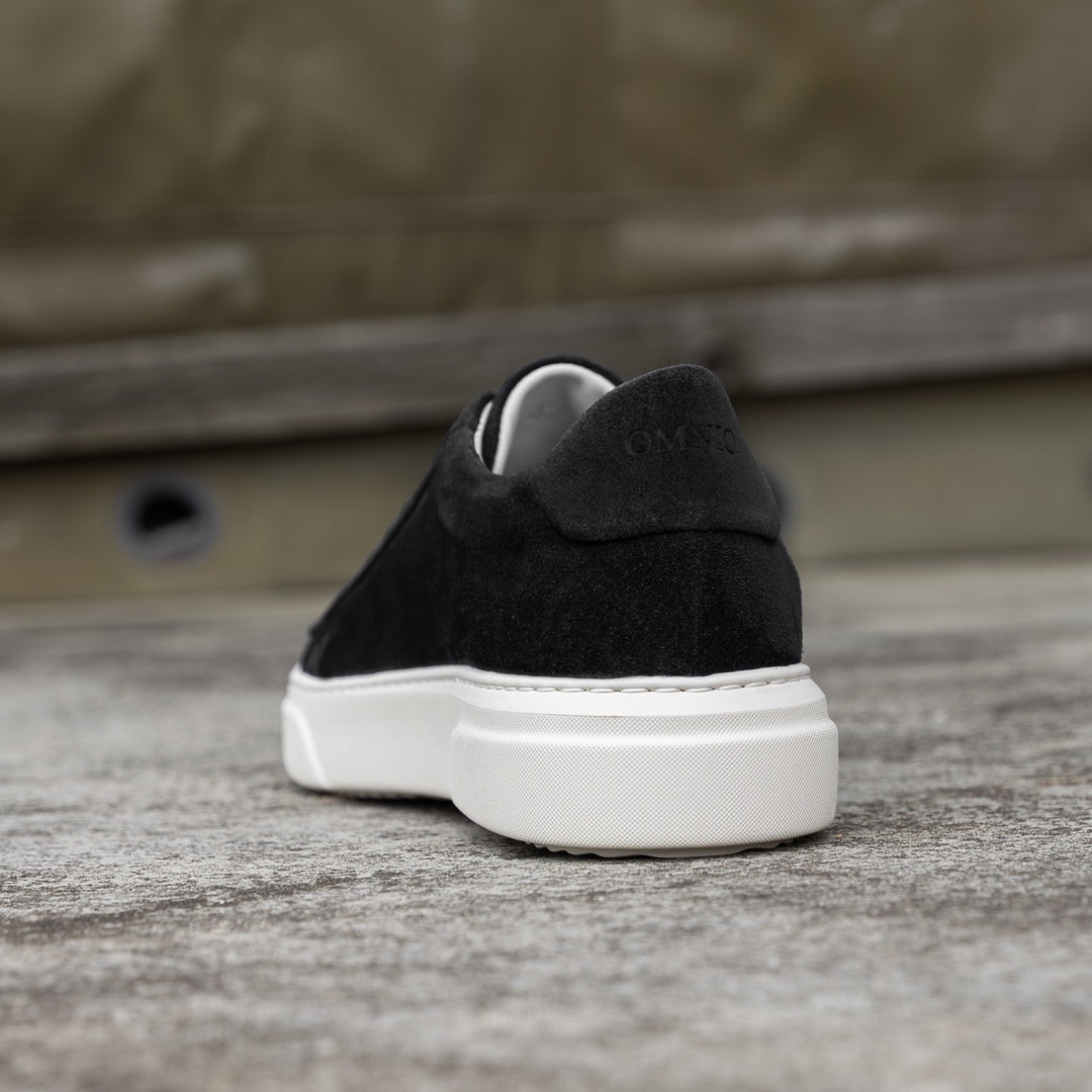 Kea Base Negru Piele întoarsă sneaker