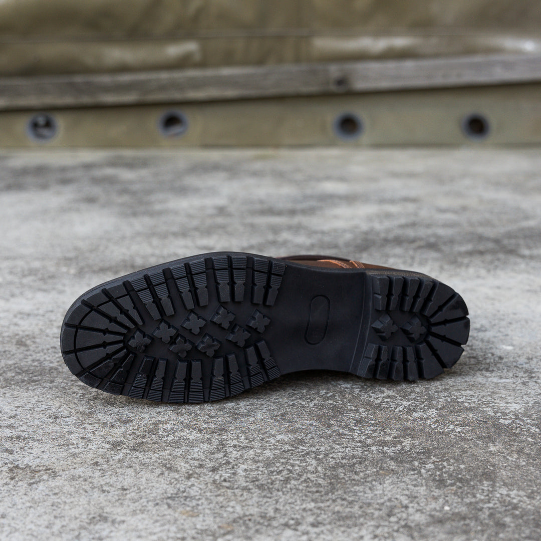 GORDON TOE CAP BOOT Piele Naturală Bruciato csizma
