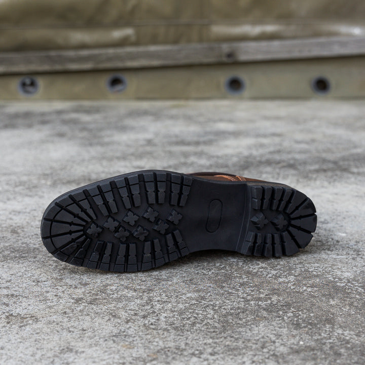 GORDON TOE CAP BOOT Piele Naturală Bruciato csizma
