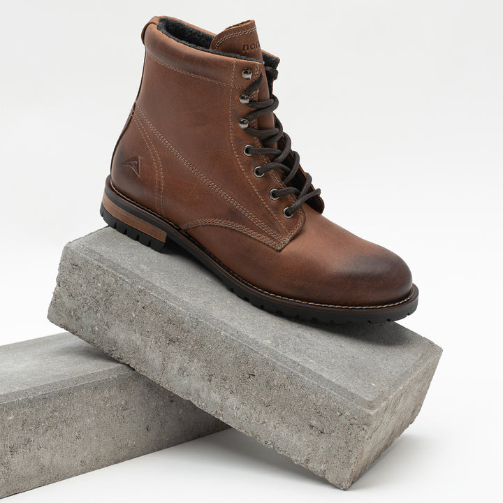 GORDON MID BOOT Tan bőr csizma