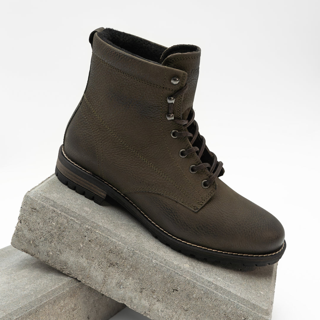 GORDON MID BOOT olívazöld nubuk csizma