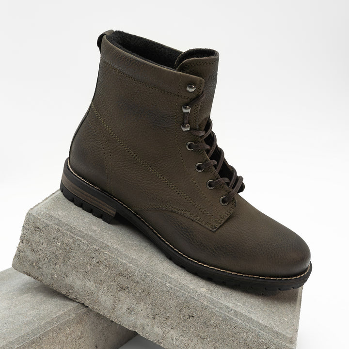 GORDON MID BOOT olívazöld nubuk csizma