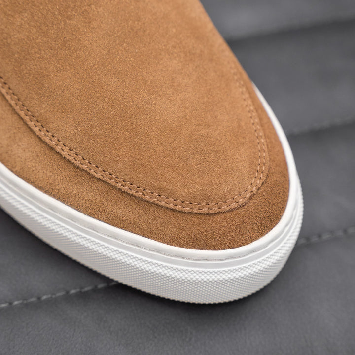 MALTON LOAFER Konyakbarna velúr