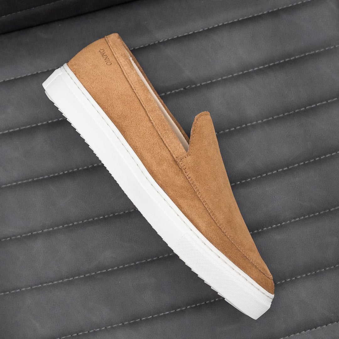 MALTON LOAFER Konyakbarna velúr