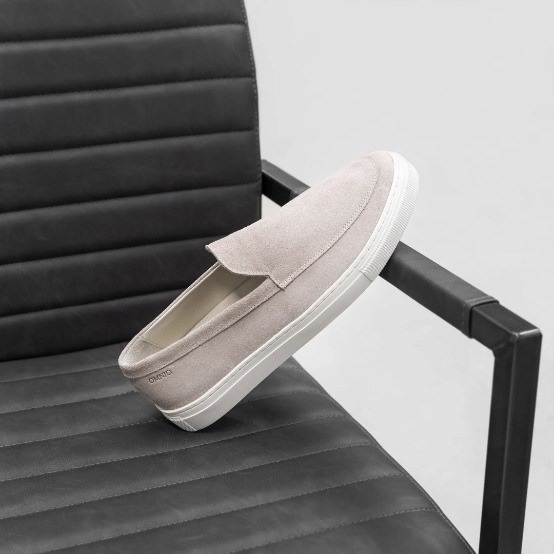 MALTON LOAFER világosszürke velúr