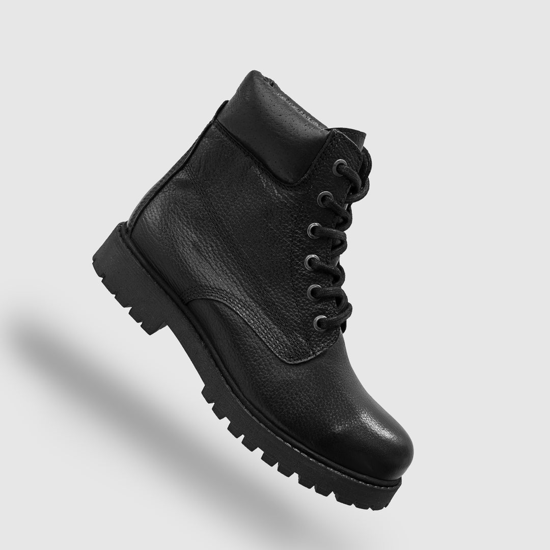 MONTANA LD ANKLE HIKING BOOT fekete mart bőr csizma