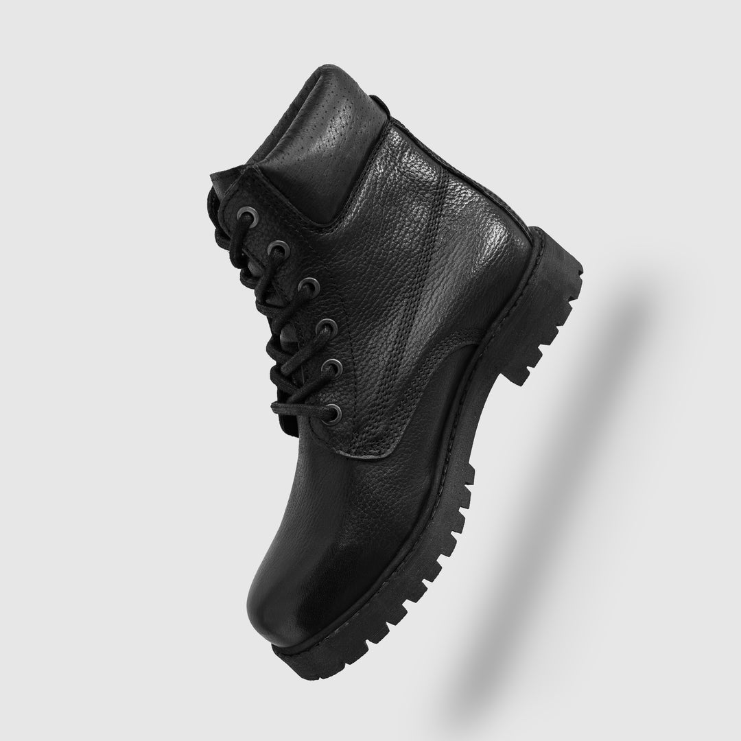 MONTANA LD ANKLE HIKING BOOT fekete mart bőr csizma