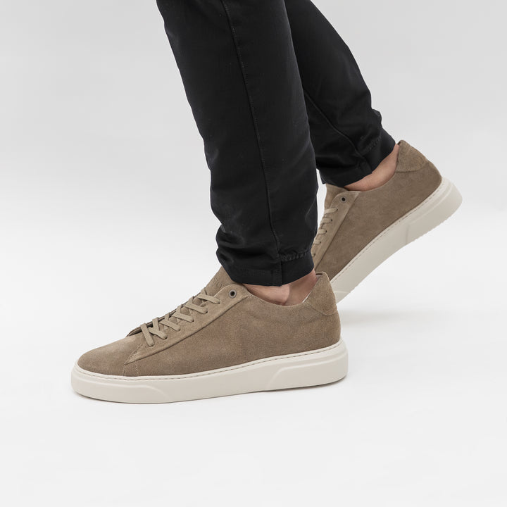 KEA BASE taupe Suede sneaker