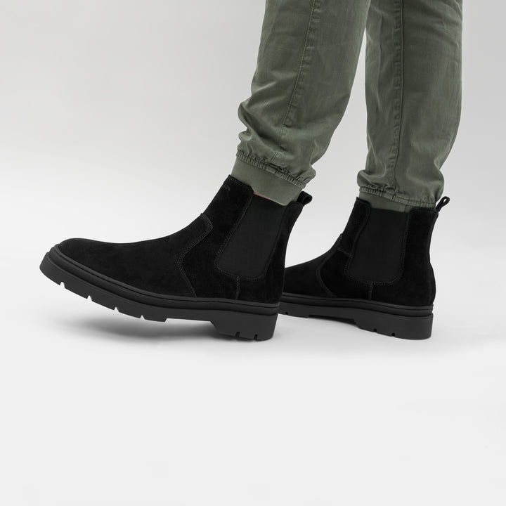 ELON CHELSEA fekete Suede