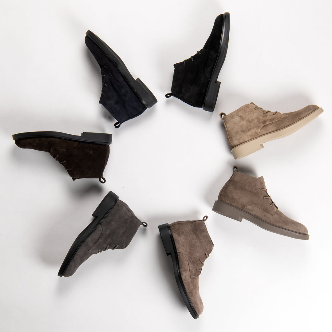 BEATENBERG CHUKKA Taupe Velúr