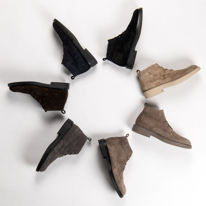 BEATENBERG CHUKKA Taupe Velúr