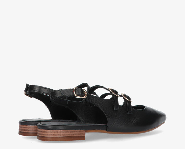 Duna fekete slingback