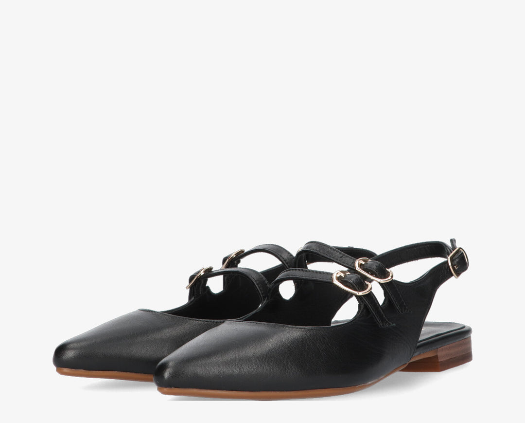 Duna fekete slingback