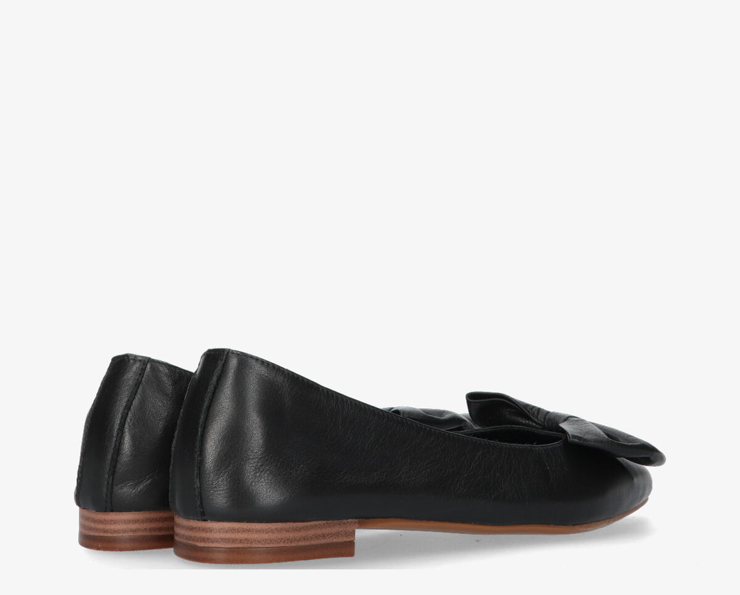 DUNA BOW fekete bőr