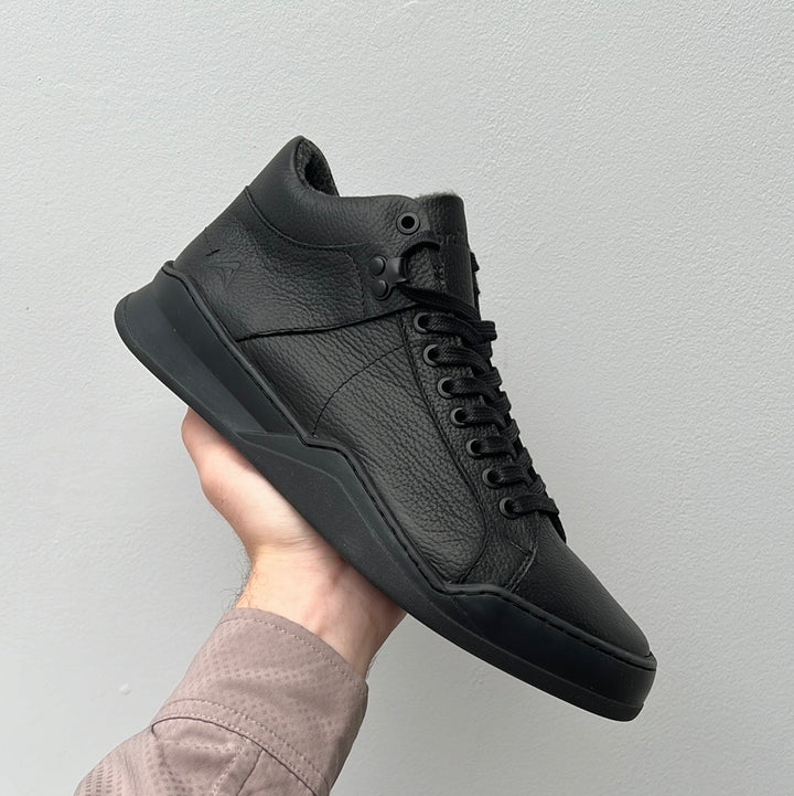 ALLIN ALPINA MID fekete bőr sneaker