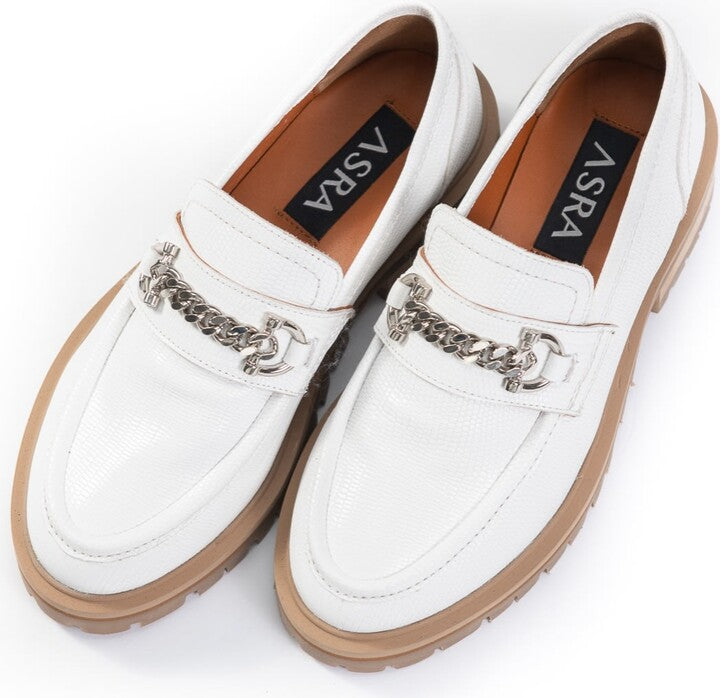 FAYE LOAFER Bright fehér bőr