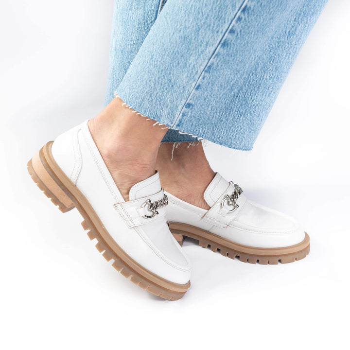 FAYE LOAFER Bright fehér bőr