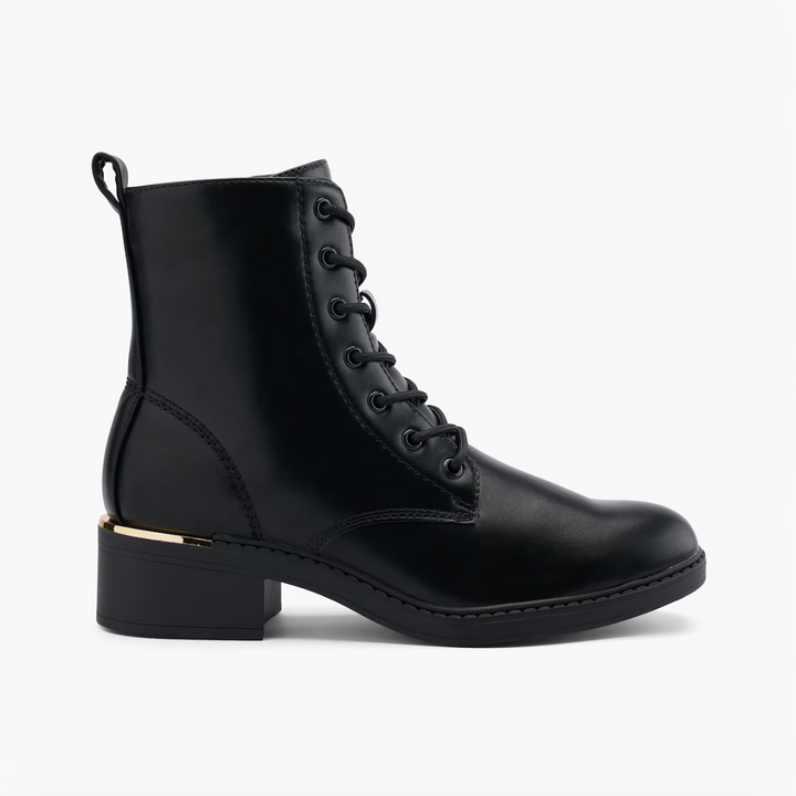 FOUNTAIN LACE BOOT Fekete