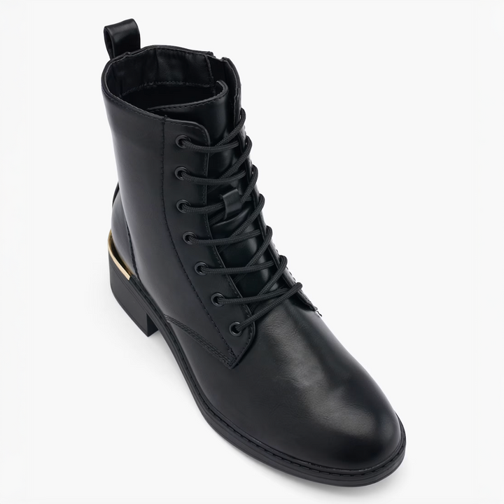 FOUNTAIN LACE BOOT Fekete