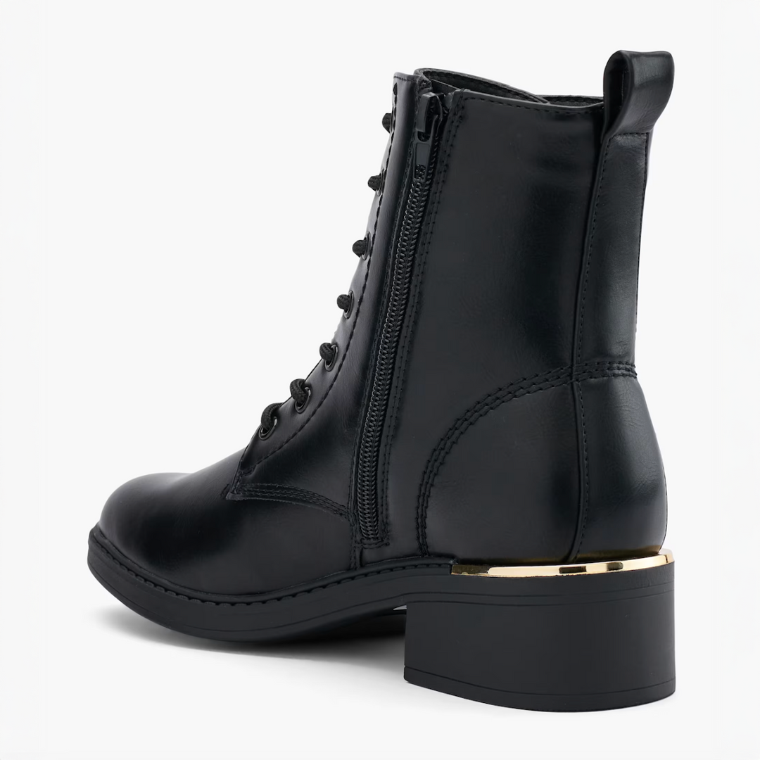 FOUNTAIN LACE BOOT Fekete
