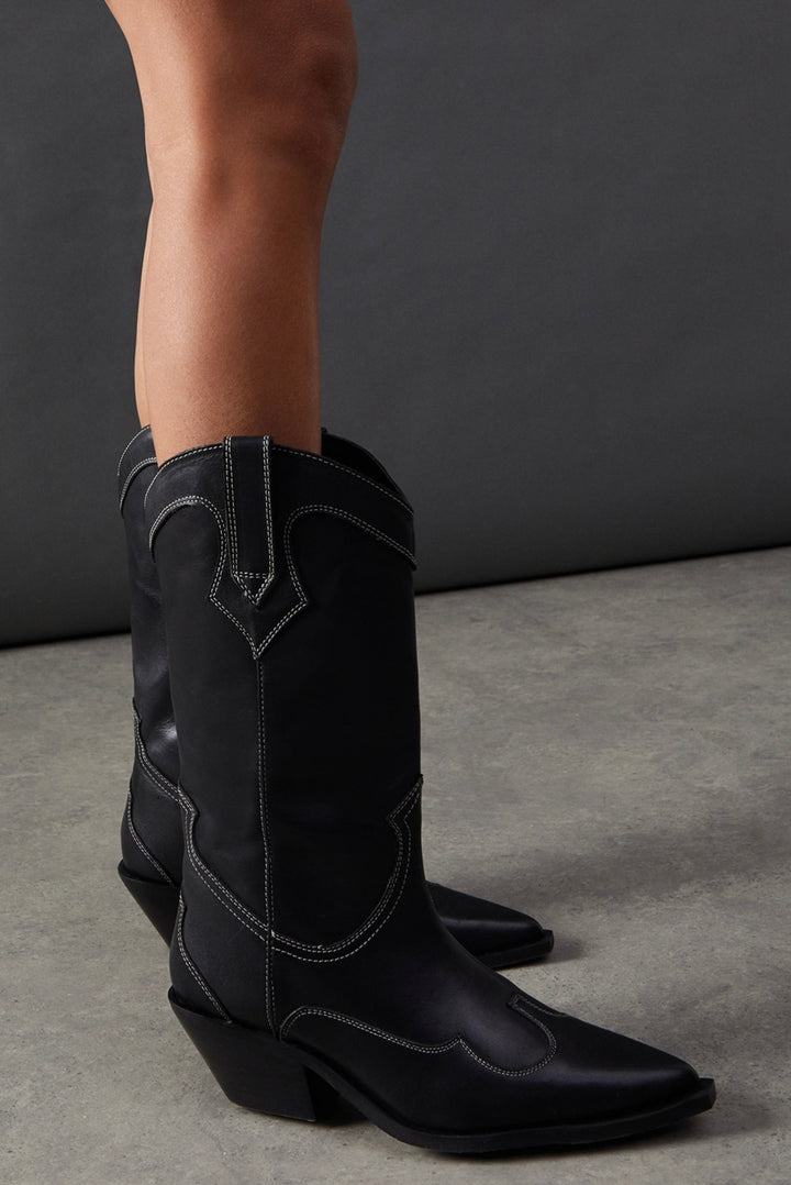 Debbie western csizma, fekete