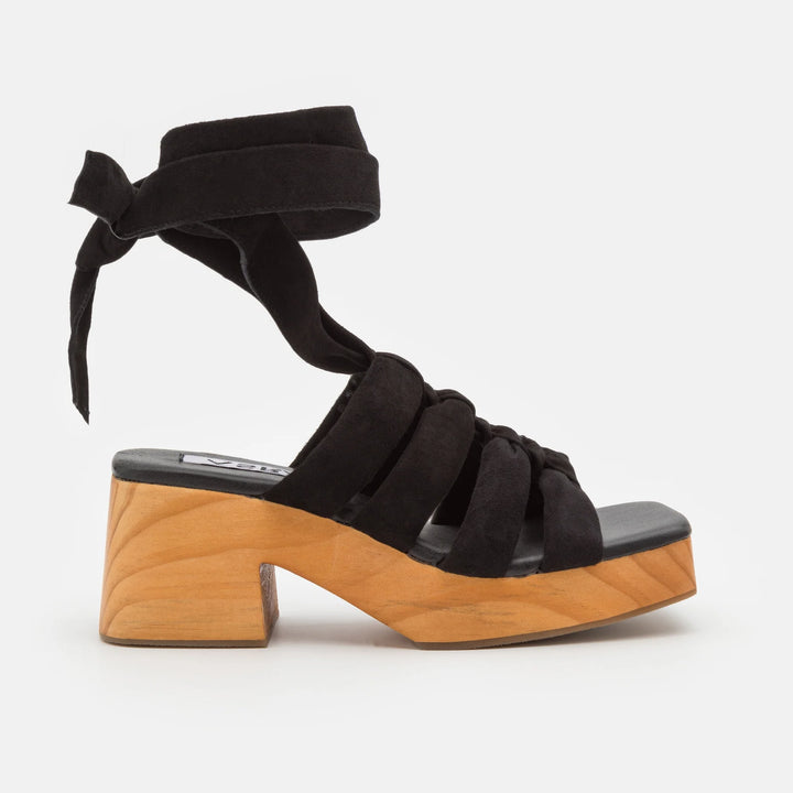 JAZZ SANDAL fekete bőr szandál