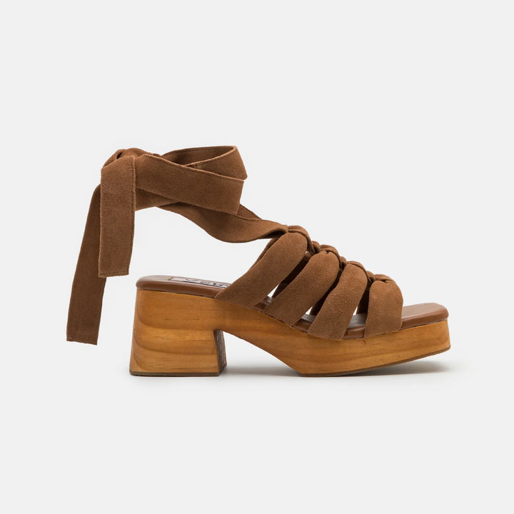 JAZZ SANDAL Tan bőr szandál