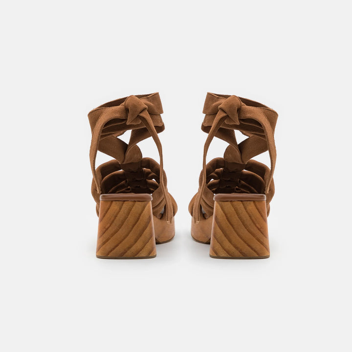 JAZZ SANDAL Tan bőr szandál