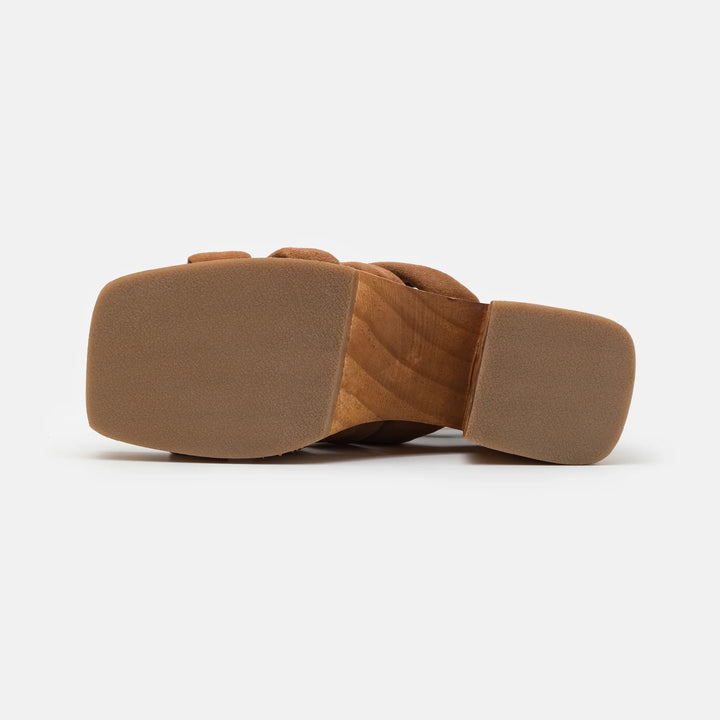 JAZZ SANDAL Tan bőr szandál