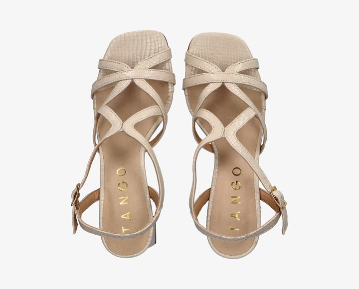 KATYA SANDÁL Ekrü Bőr