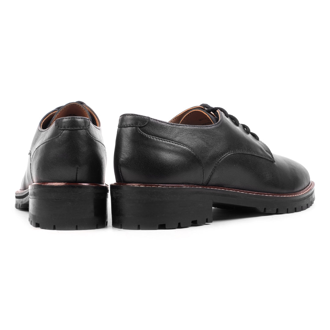 FŰZŐS CIPŐ NŐI Fekete Valódi Bőr