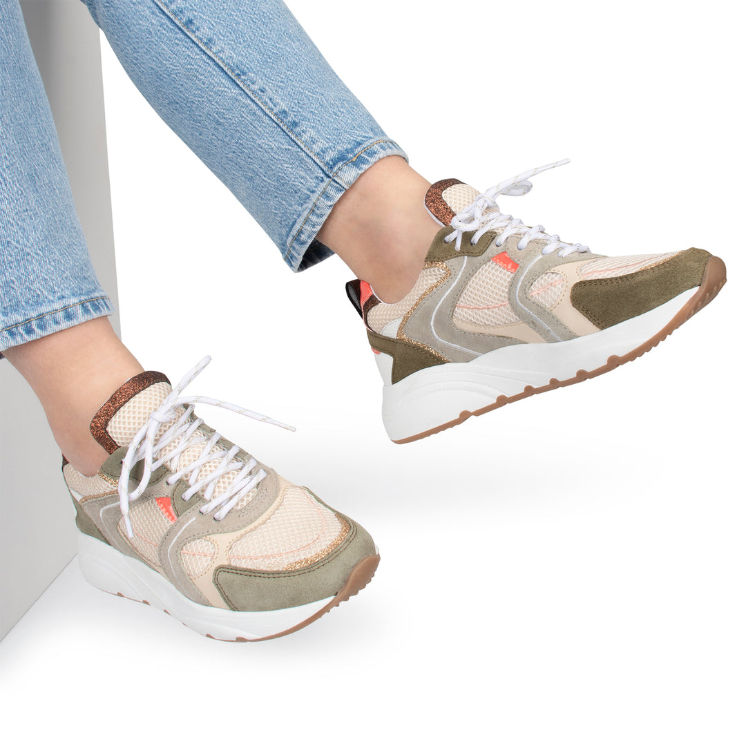 CIBEL SNEAKER Szarvasgomba/Fehér