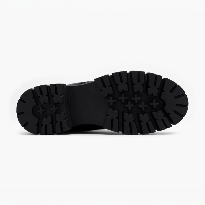 MAGIC LACE BOOT Női fekete bőr csizma
