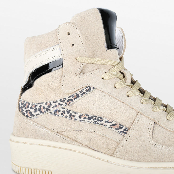 ESQUIMO HIGH SNEAKER Homok/Fekete Leopard