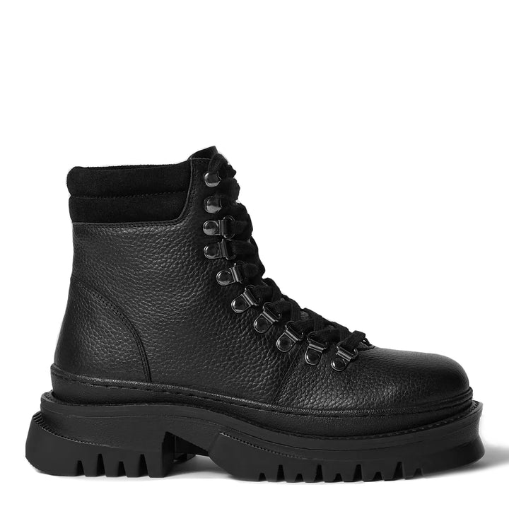 REONA BOOT fekete bőr csizma