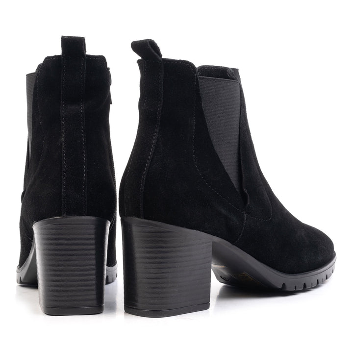 Iris fekete velúr bokacsizma