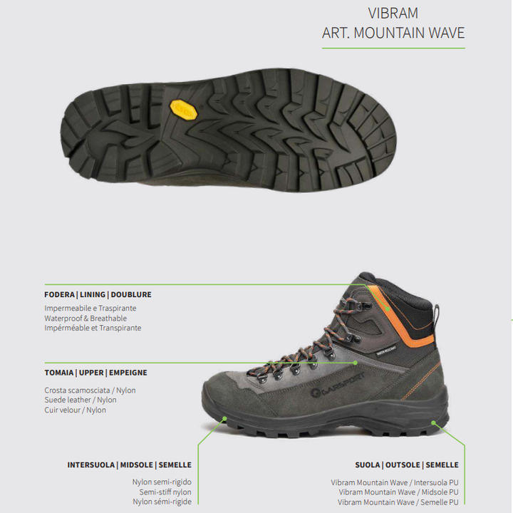 TEIDE MID WP M Antracit/Narancs