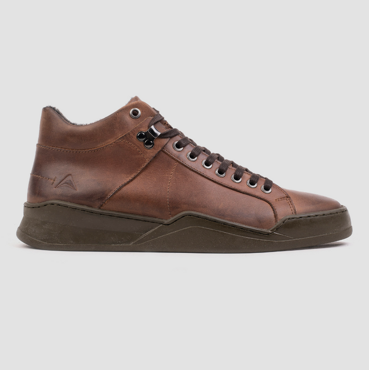 ALLIN ALPINA MID Tan bőr sneaker