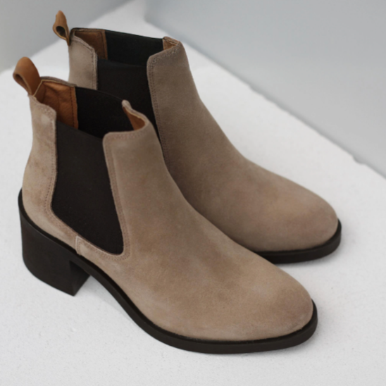 MILLEY CHELSEA BOOT Taupe Velúr