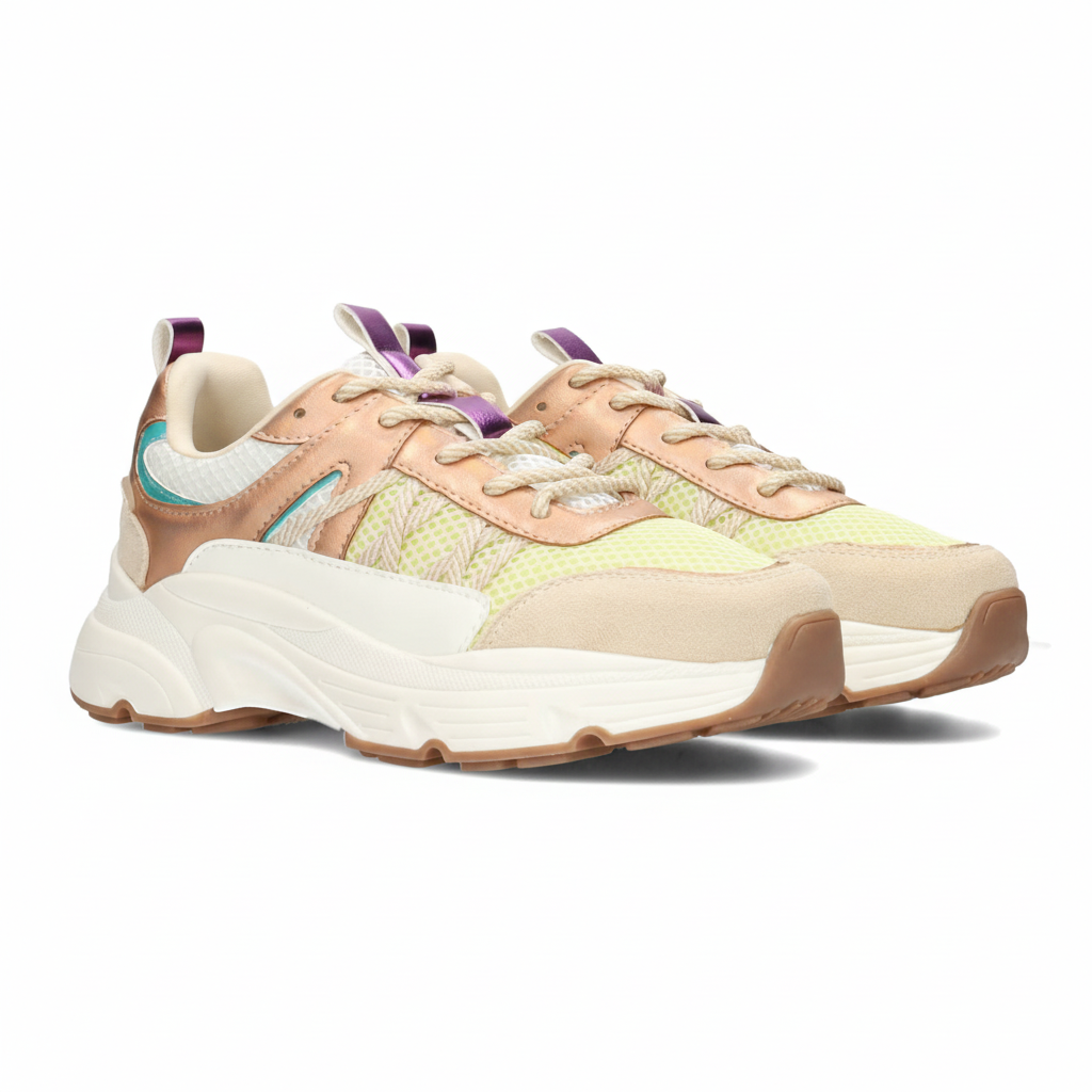 Ayoki sneaker bézs kombinált