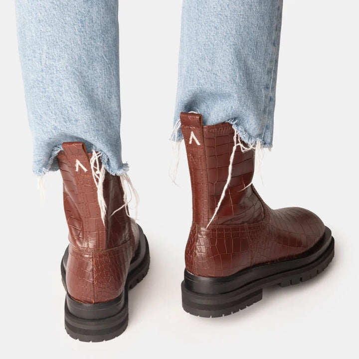 BADGER BOOT Tawny bőr csizma