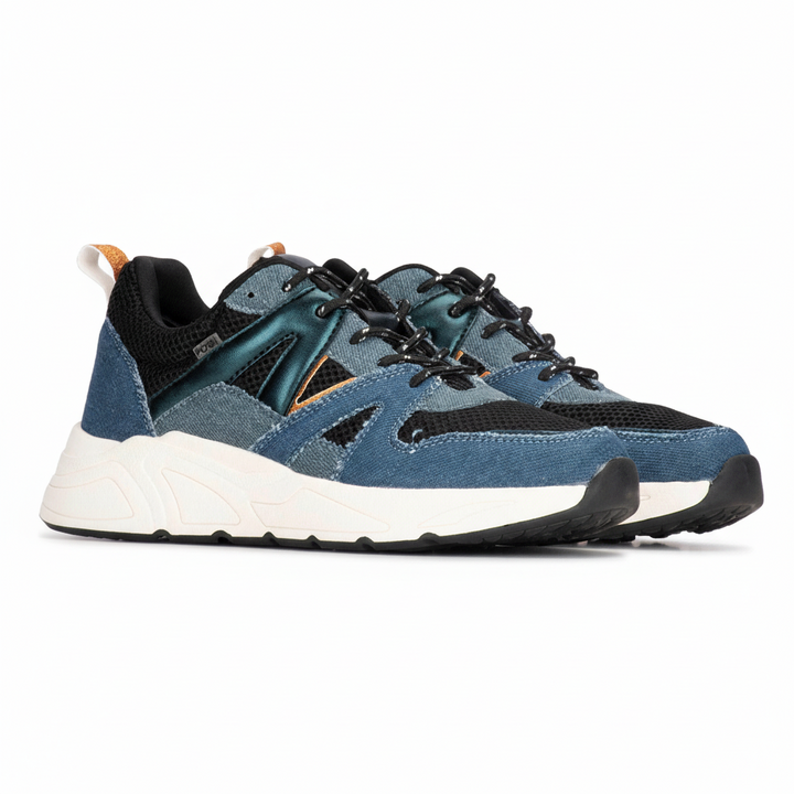 Kék/fekete Carocel sneaker kombináció