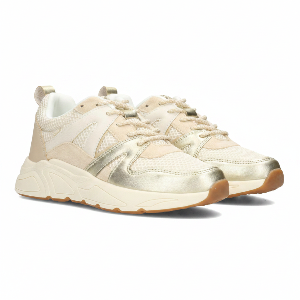 Carocel sneaker auriu/bej