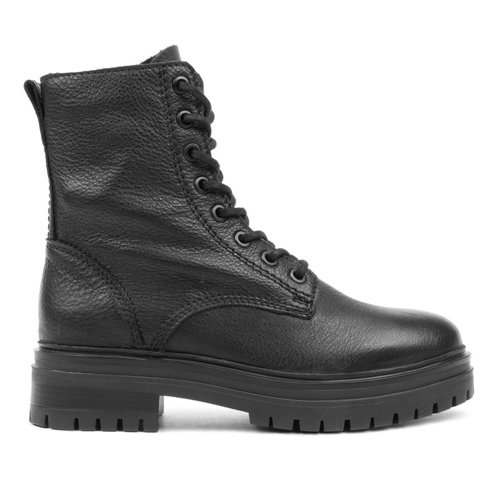 LEYTON ANKLE BOOT fekete mart bőr csizma
