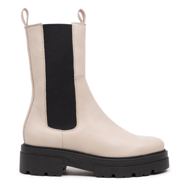 Shari magas chelsea csizma, bézs