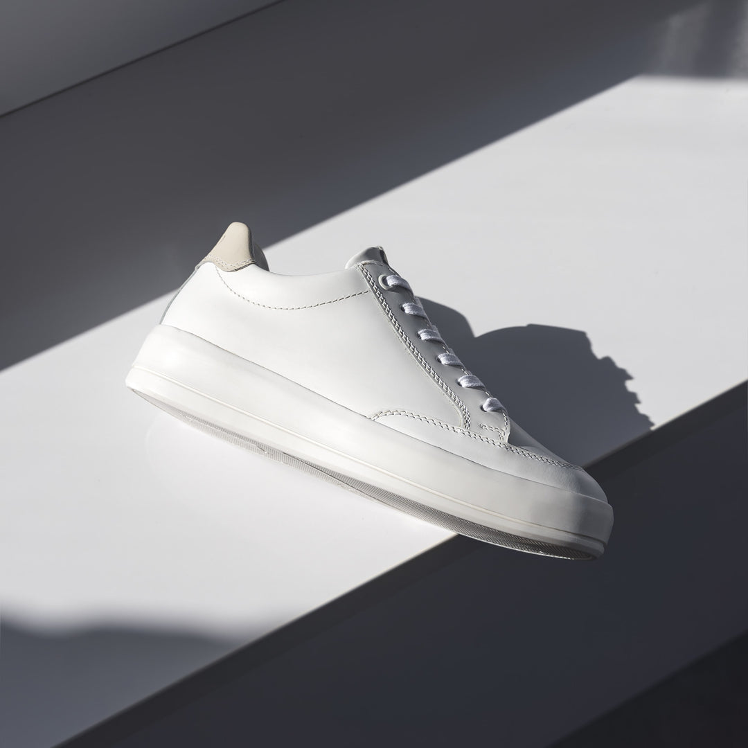 JENNER RETRO fehér bőr sneaker