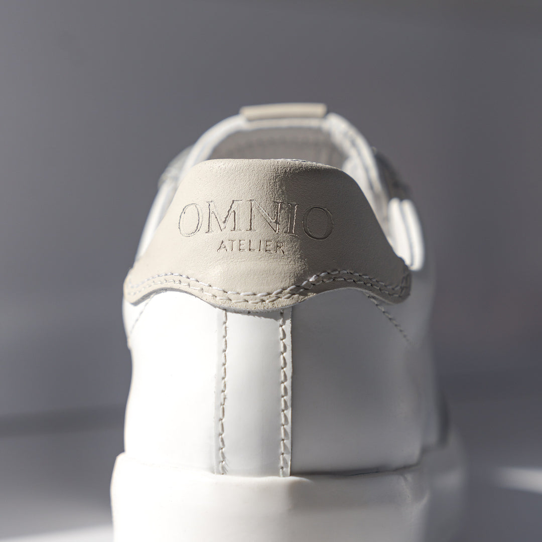 JENNER RETRO fehér bőr sneaker