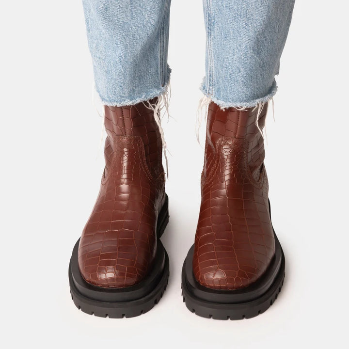 BADGER BOOT Tawny bőr csizma
