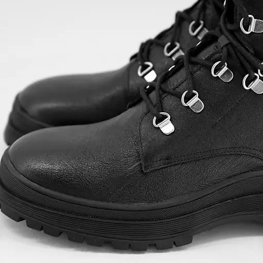 LAUREL BOOT fekete bőr